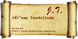 Jónap Teodolinda névjegykártya